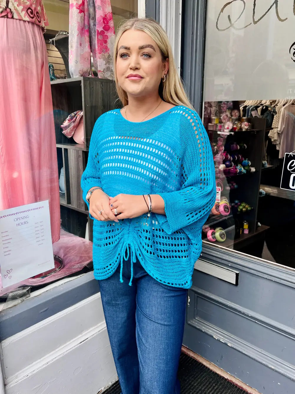 Peyton Fine Knit TURQUOISE