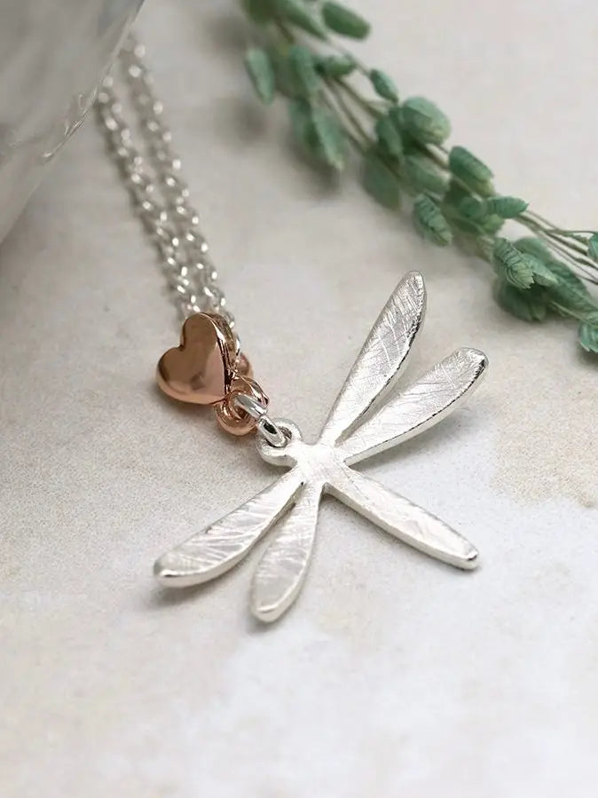 POM Dragonfly Silver Tone Necklace - Jewellery