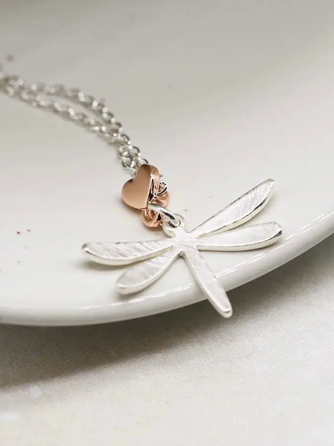 POM Dragonfly Silver Tone Necklace - Jewellery