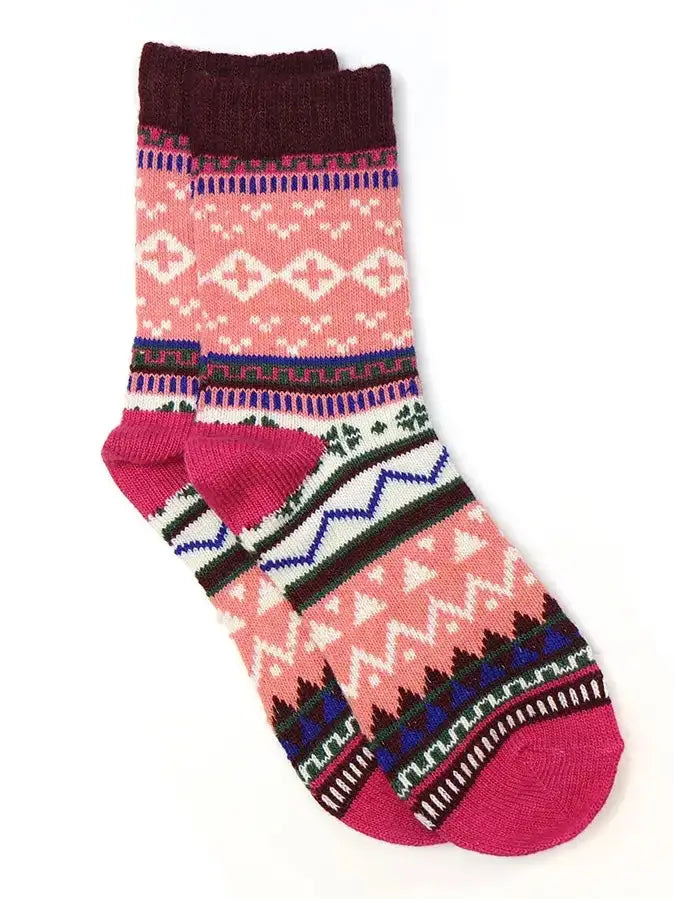 POM Nordic Socks Magenta Mix - Socks