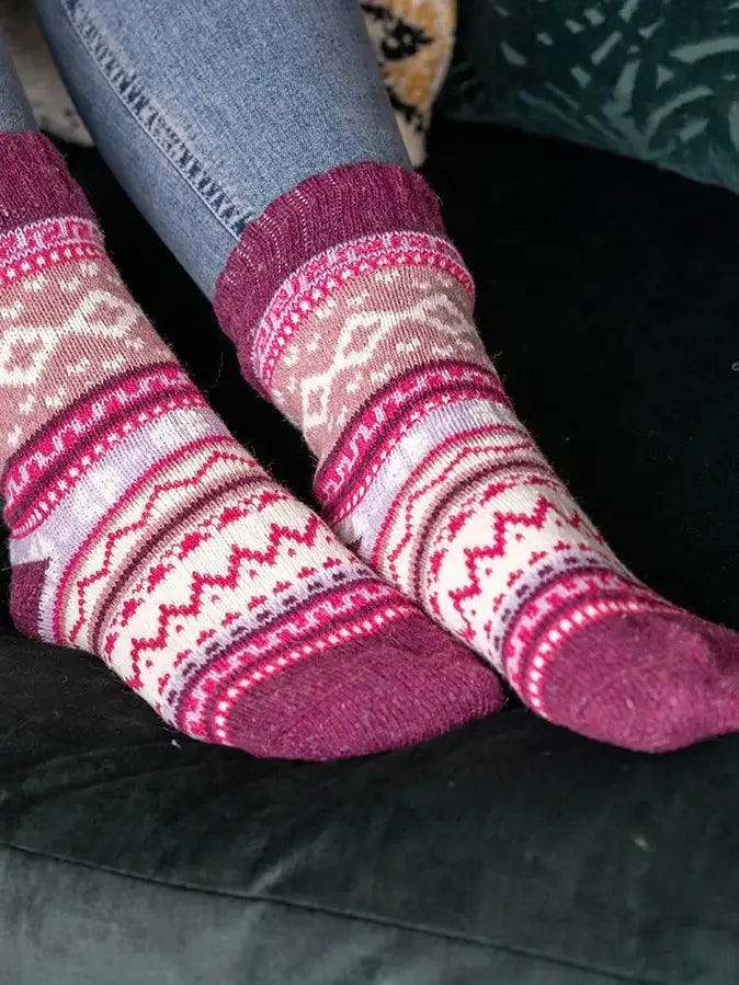 POM Nordic Socks Pink Mix - Socks