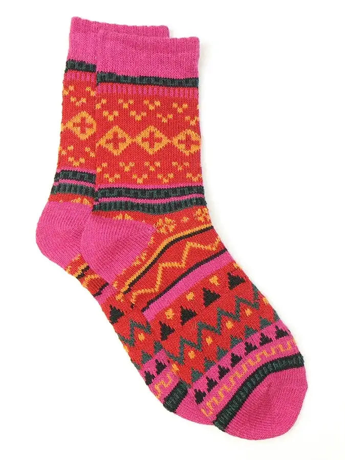 POM Nordic Socks Red Mix - Socks