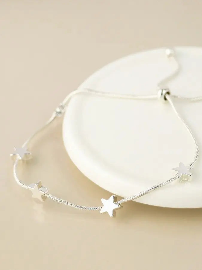 POM Stars Snake Chain Adjustable Bracelet