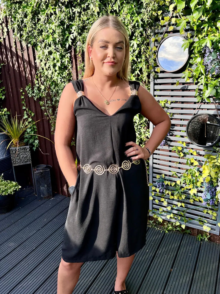 Poppy Short Jumpsuit BLACK