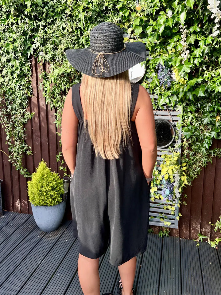 Poppy Short Jumpsuit BLACK