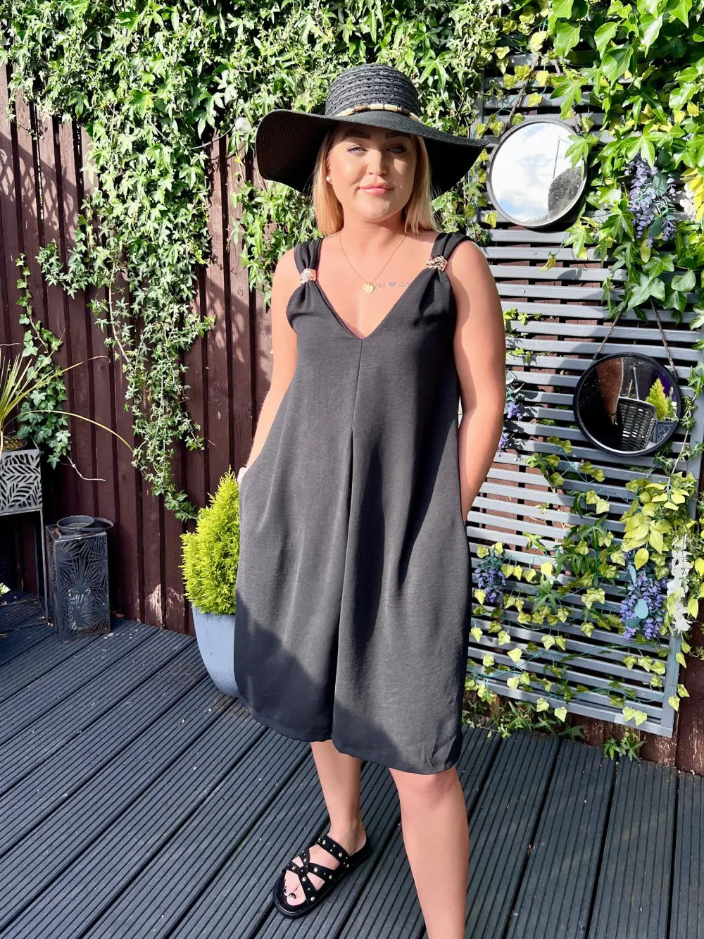 Poppy Short Jumpsuit BLACK