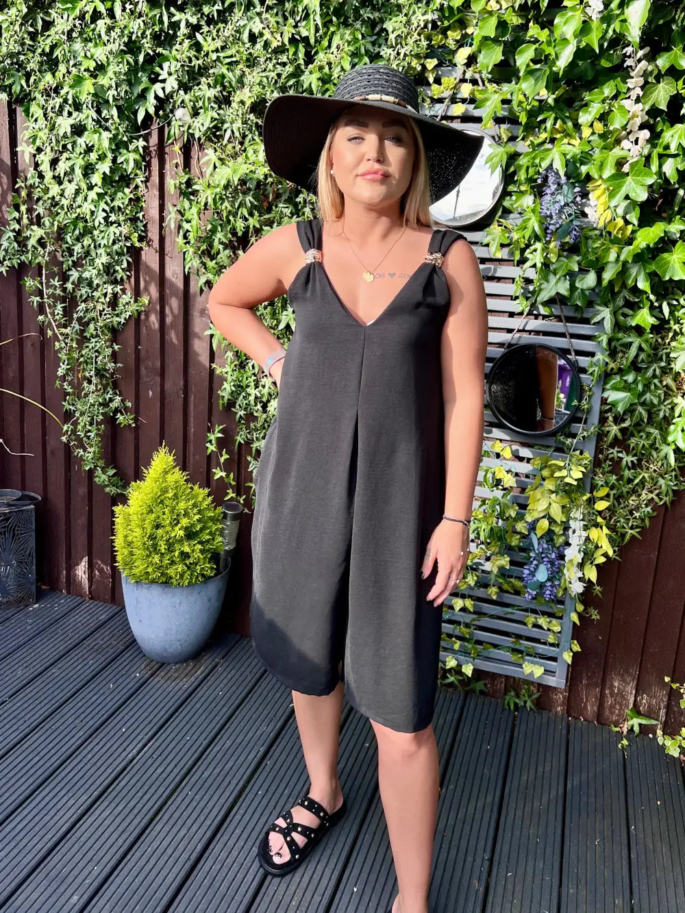 Poppy Short Jumpsuit BLACK