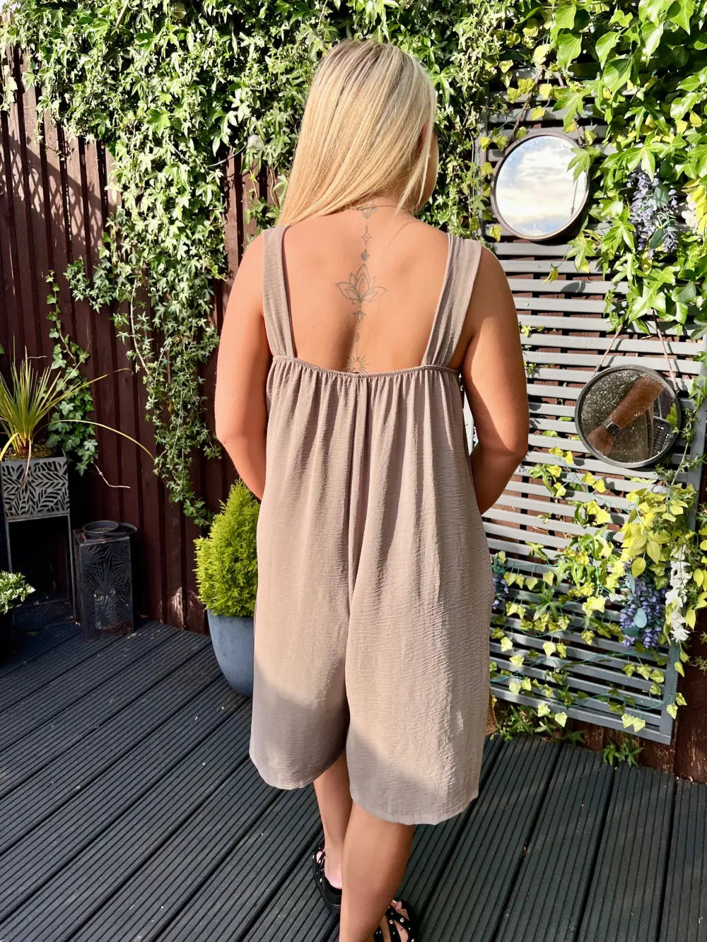 Poppy Short Jumpsuit MOCHA