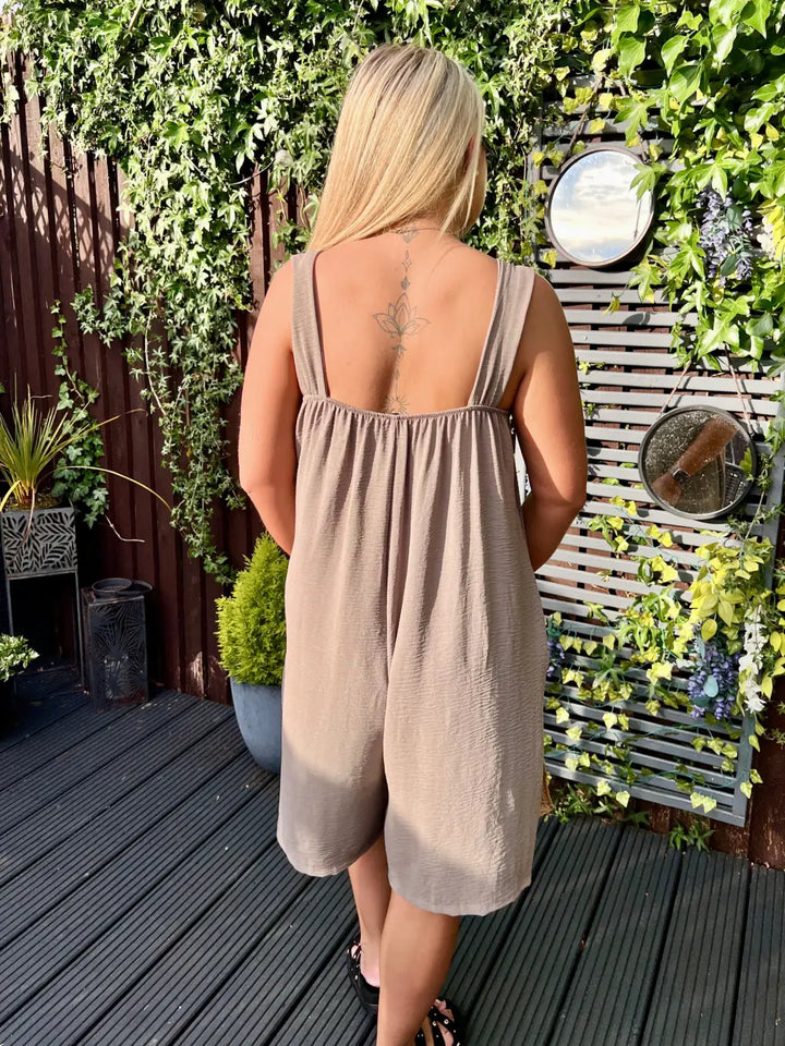 Poppy Short Jumpsuit MOCHA
