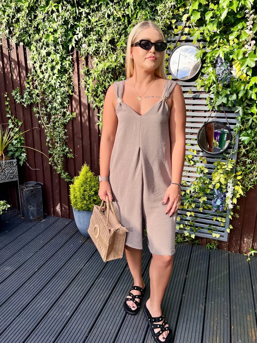 Poppy Short Jumpsuit MOCHA