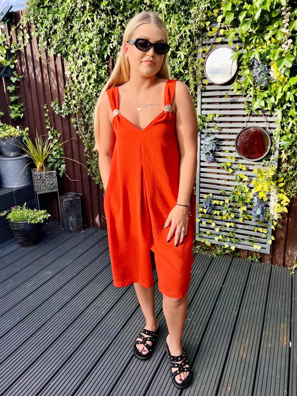 Poppy Short Jumpsuit RUST