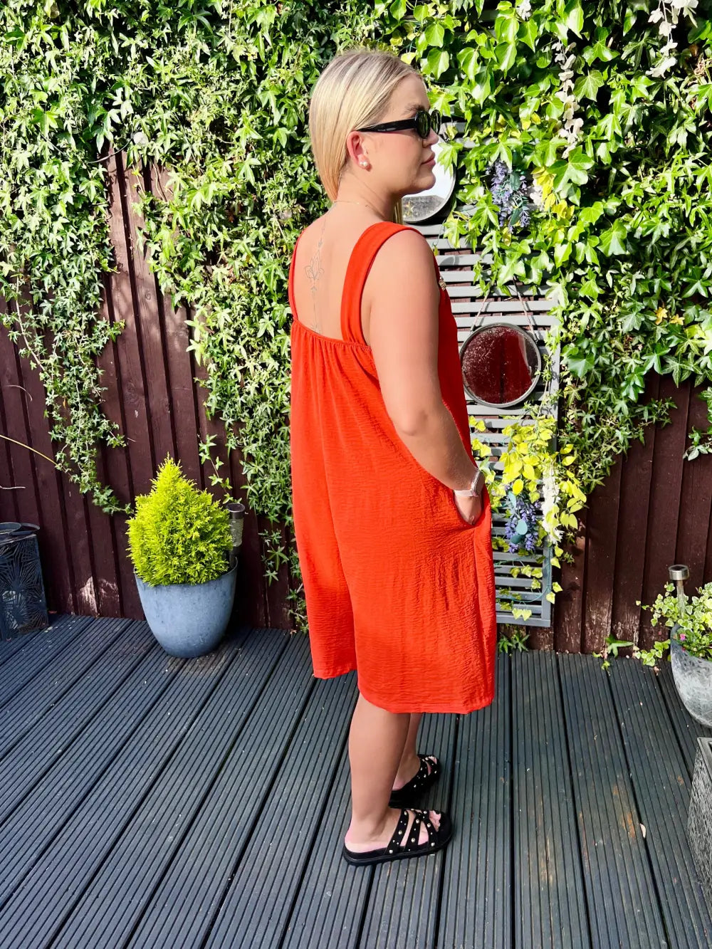 Poppy Short Jumpsuit RUST