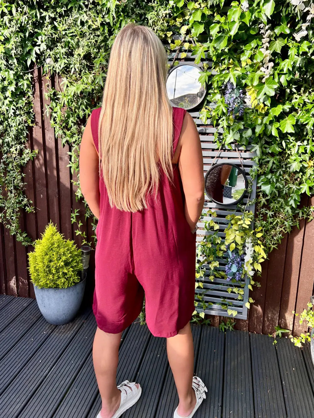 Poppy Short Jumpsuit WINE