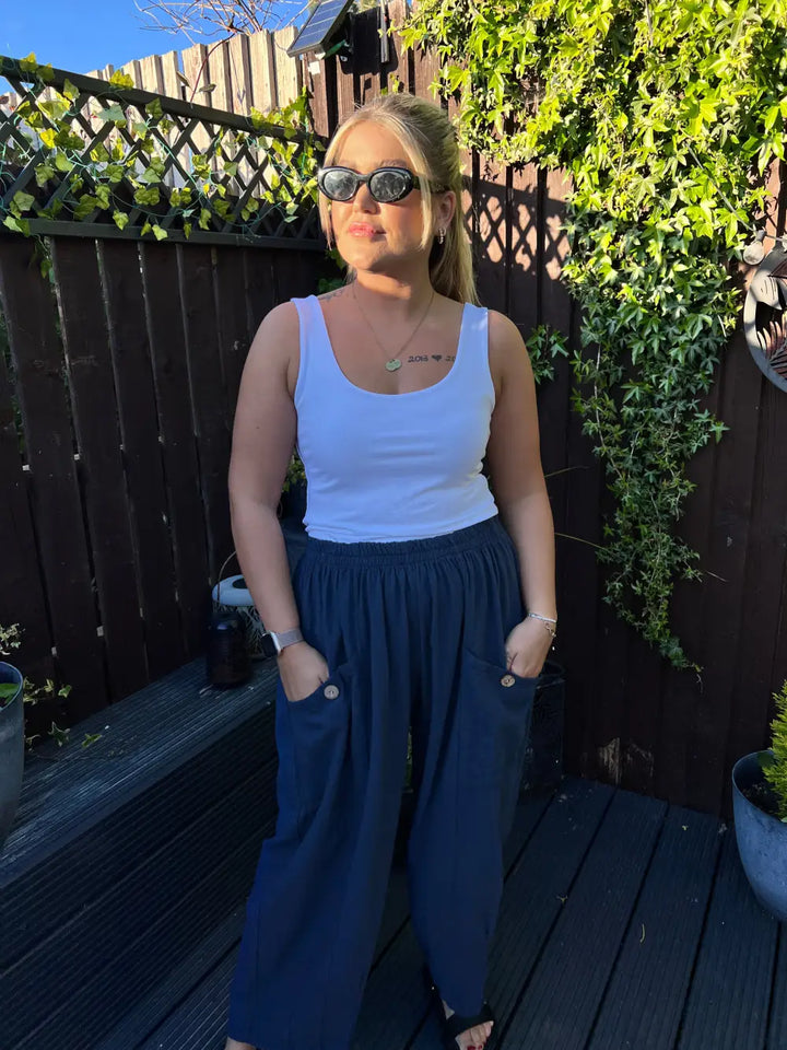 Raya Front Pocket Trousers NAVY