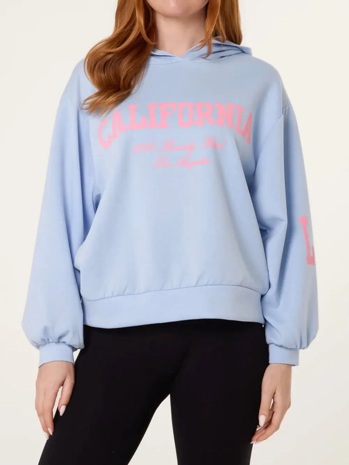 Rebekah Hoodie LIGHT BLUE - Tops