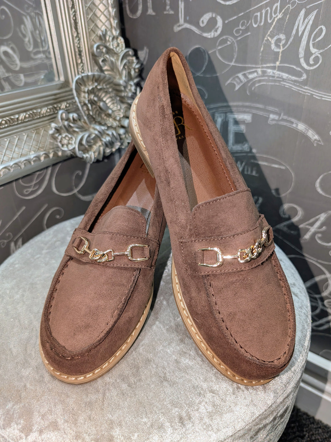 Erynn Suedette Loafers BROWN