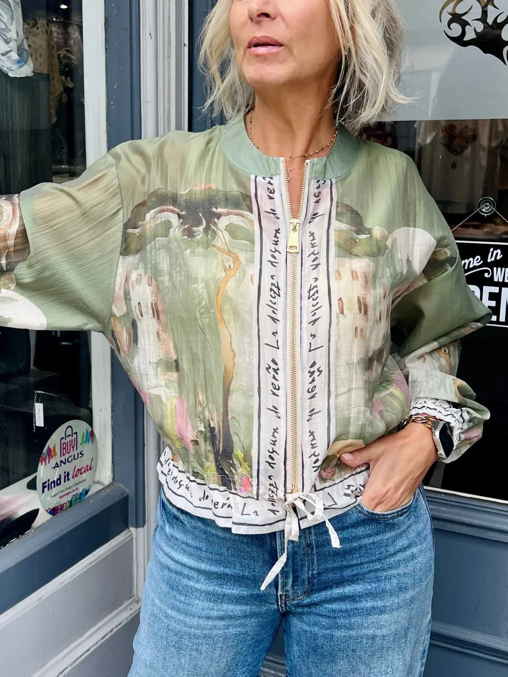 Santorini Bomber Jacket KHAKI