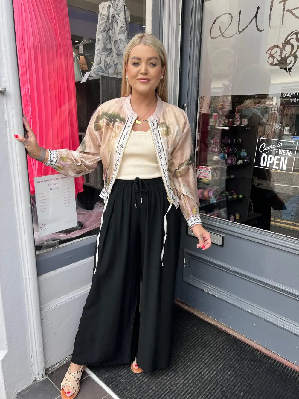 Santorini Bomber Jacket LIGHT BEIGE