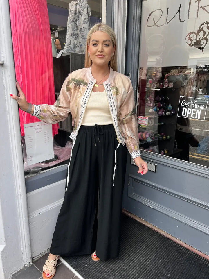 Santorini Bomber Jacket LIGHT BEIGE