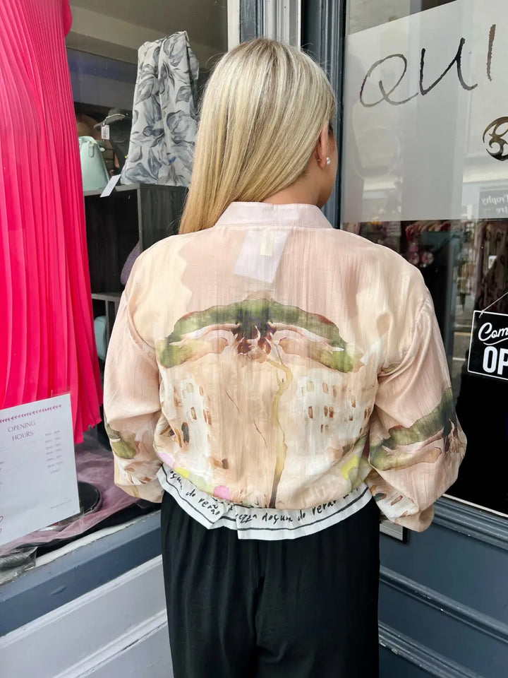 Santorini Bomber Jacket LIGHT BEIGE