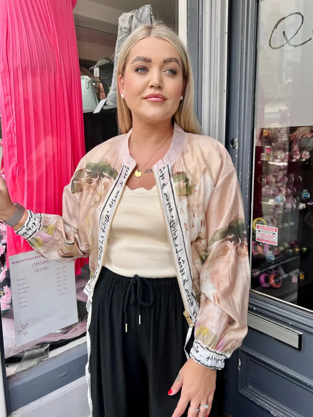 Santorini Bomber Jacket LIGHT BEIGE