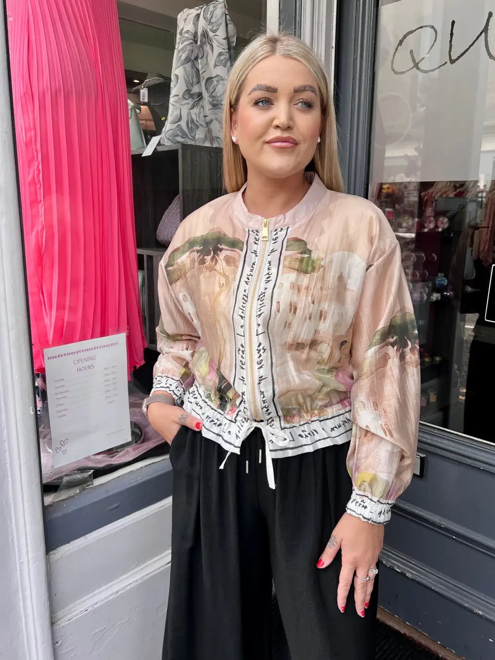 Santorini Bomber Jacket LIGHT BEIGE