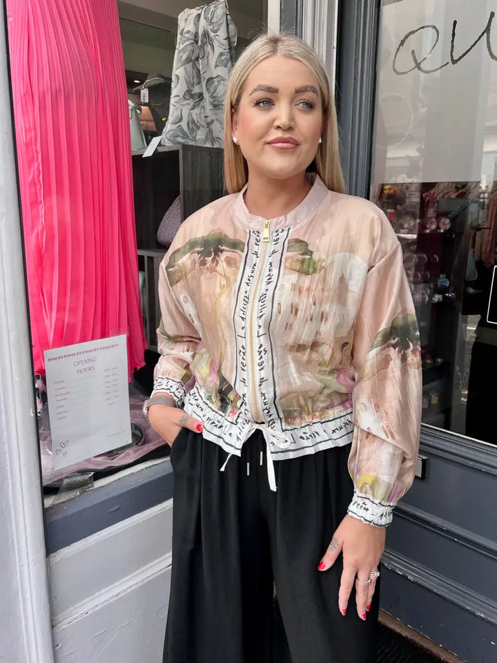 Santorini Bomber Jacket LIGHT BEIGE