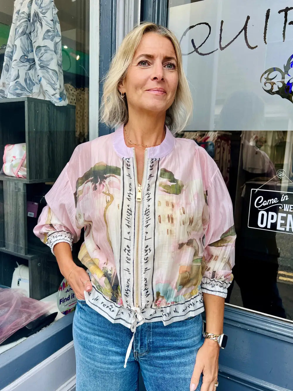 Santorini Bomber Jacket LIGHT PINK