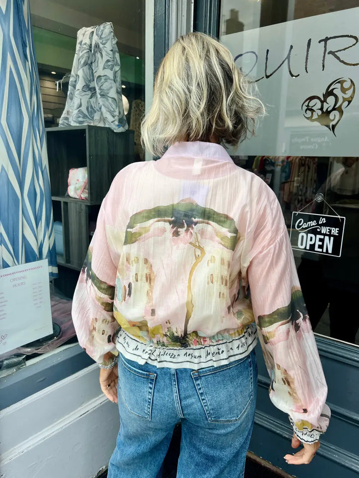 Santorini Bomber Jacket LIGHT PINK
