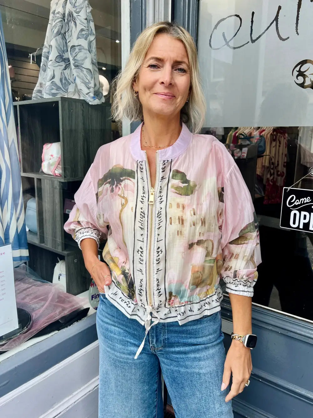 Santorini Bomber Jacket LIGHT PINK