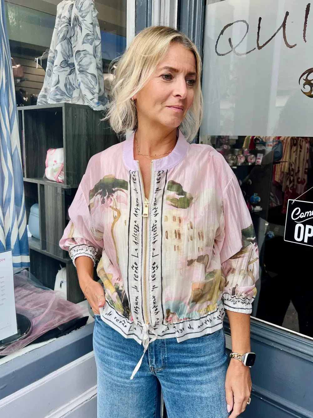 Santorini Bomber Jacket LIGHT PINK