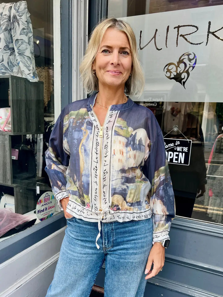 Santorini Bomber Jacket NAVY