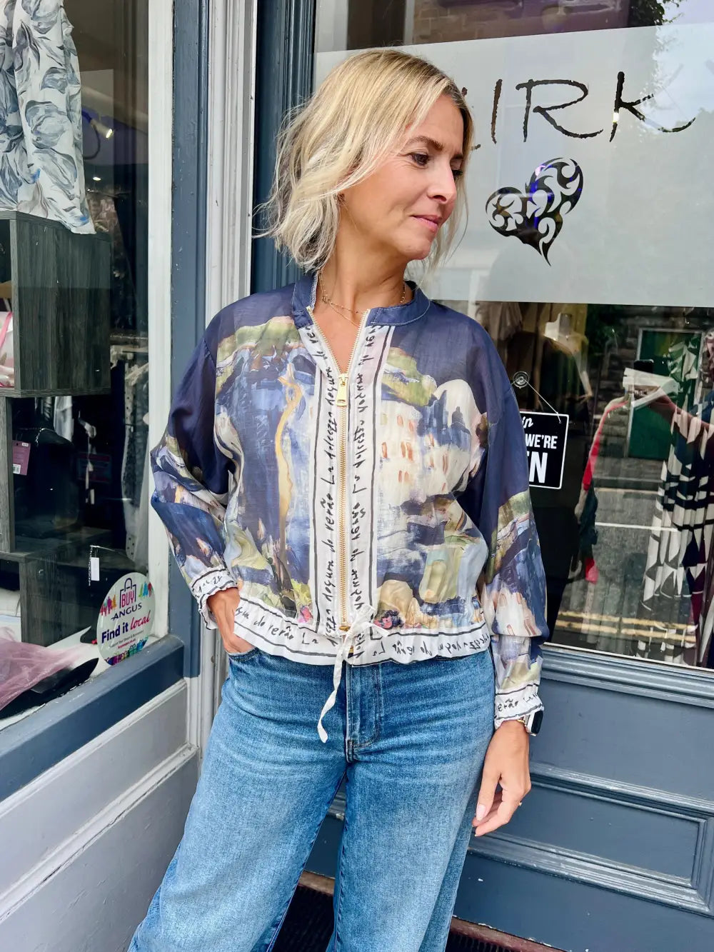 Santorini Bomber Jacket NAVY