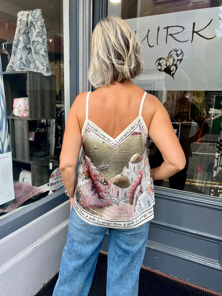 Santorini Cami Top KHAKI