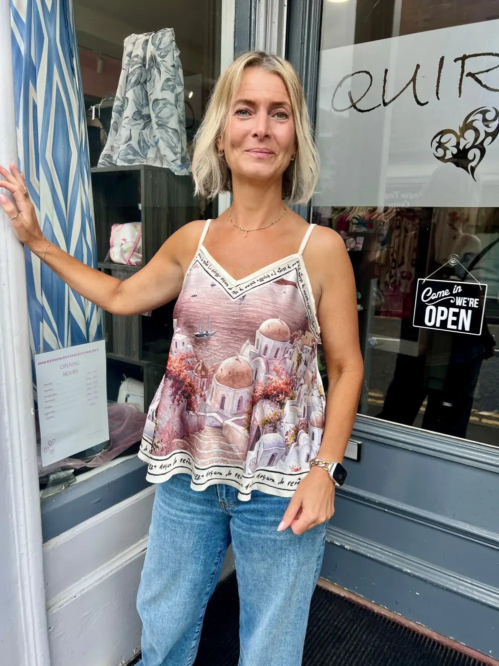 Santorini Cami Top MOCHA