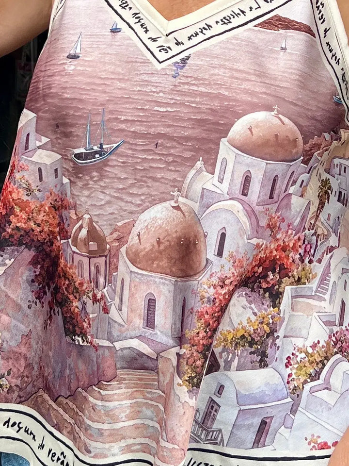 Santorini Cami Top MOCHA