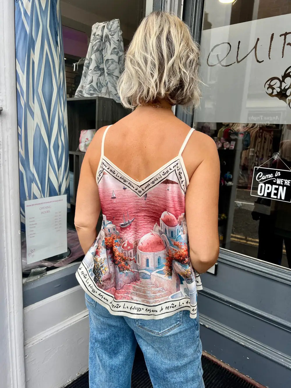 Santorini Cami Top PINK