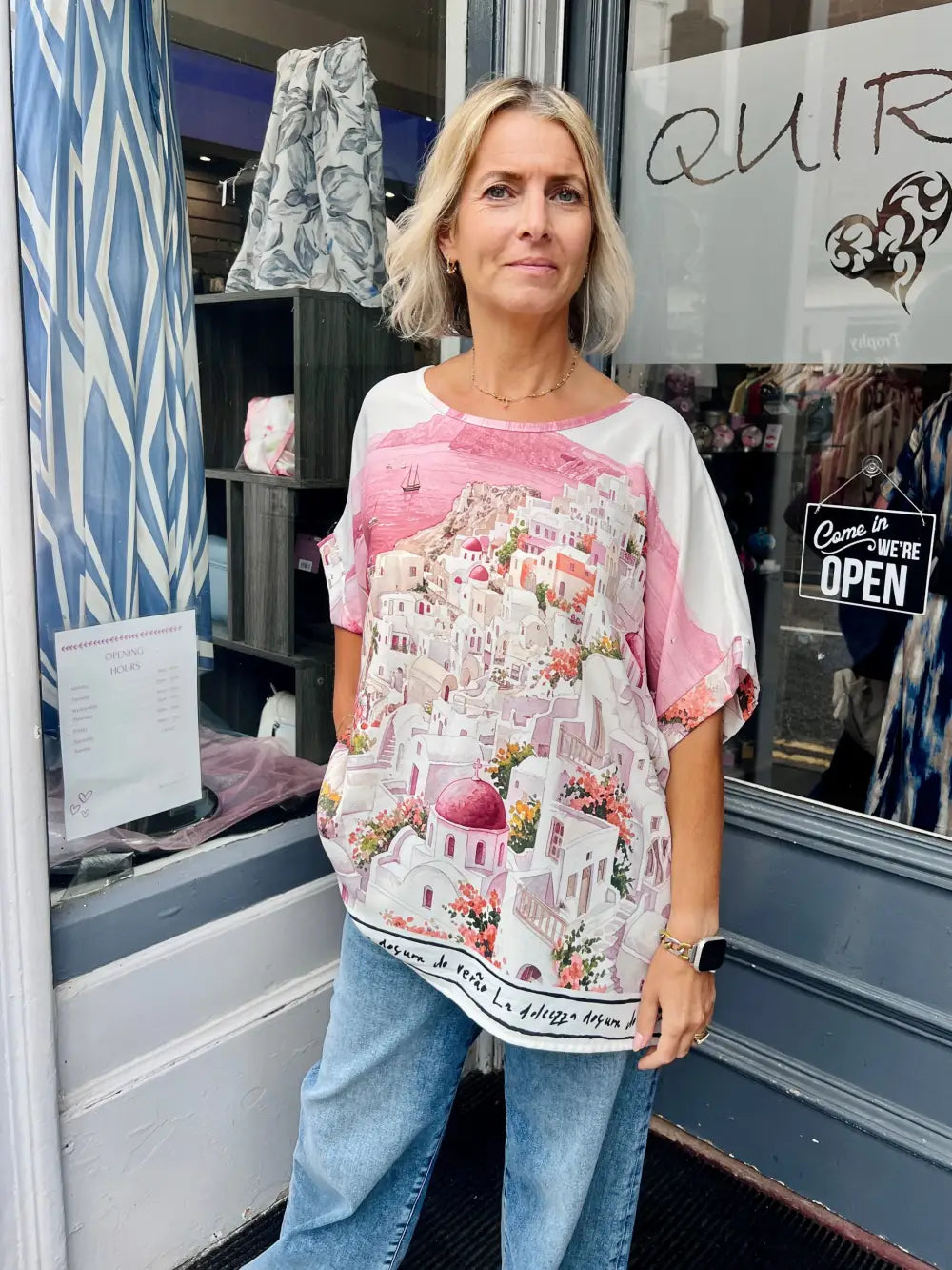 Santorini Design Top PINK