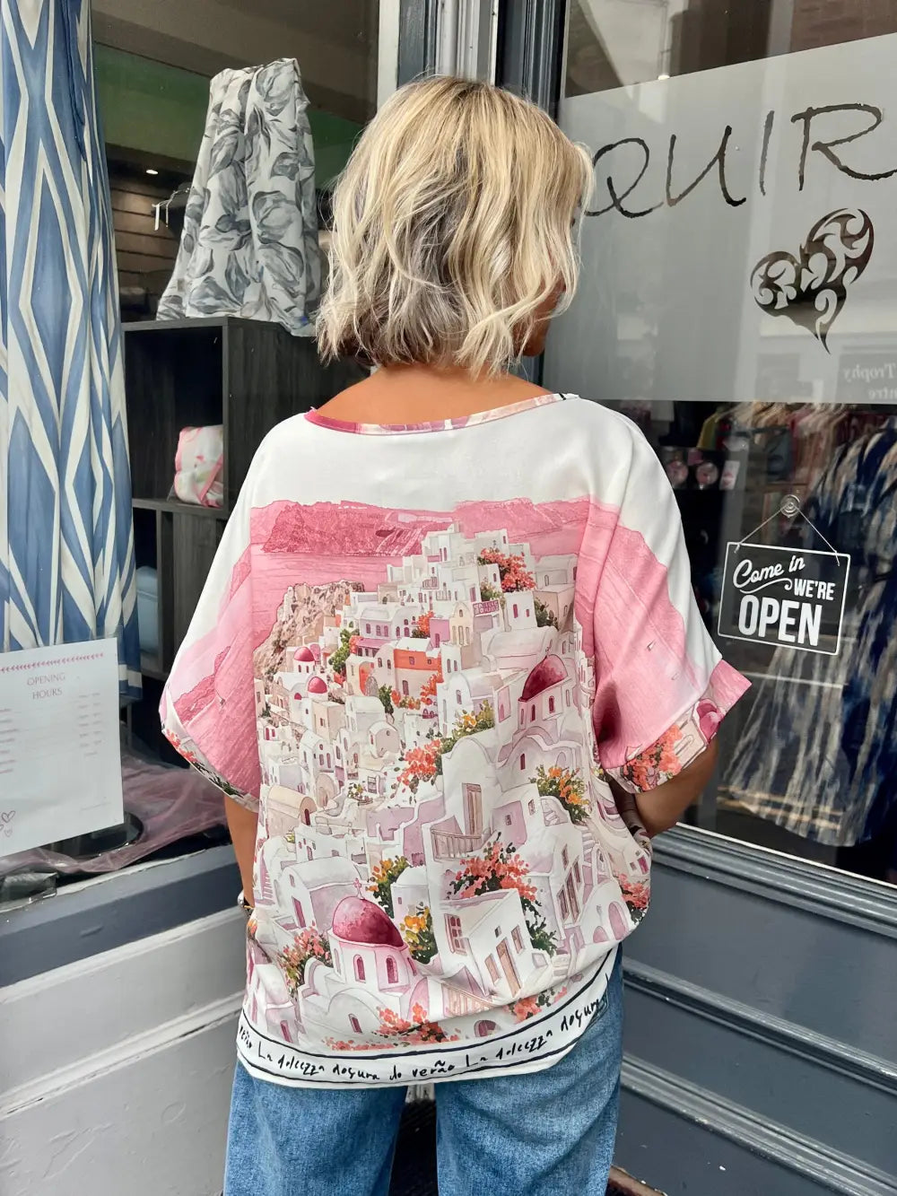 Santorini Design Top PINK