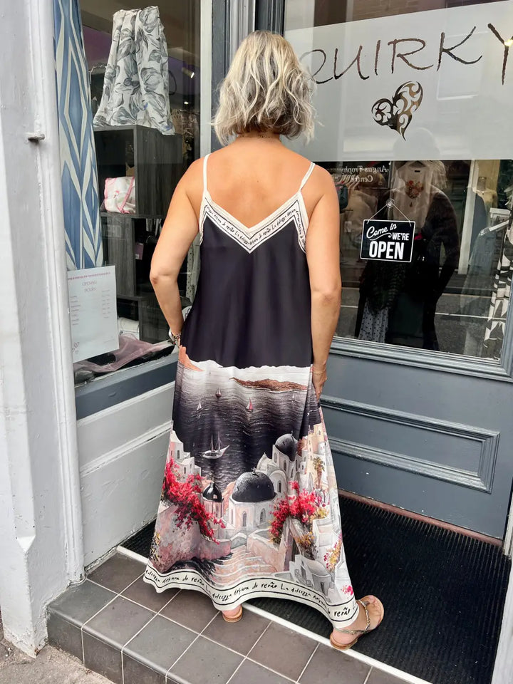 Santorini Maxi Dress BLACK