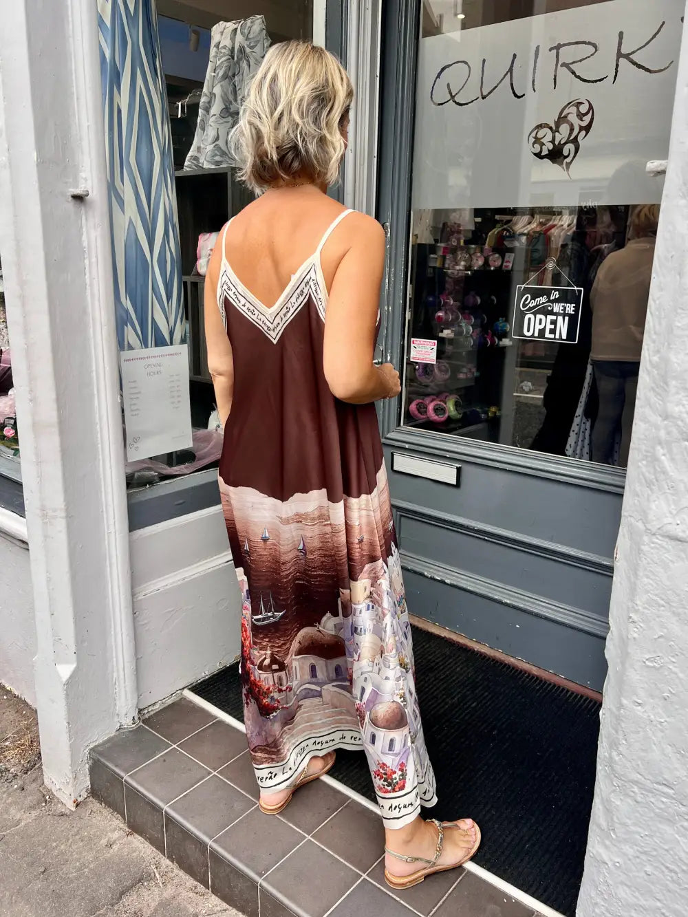 Santorini Maxi Dress CHOCOLATE