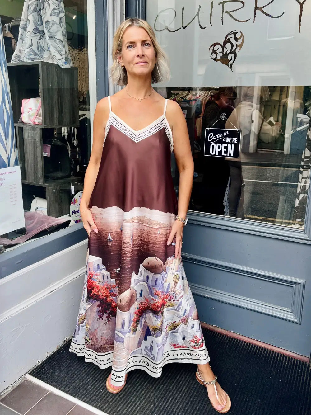 Santorini Maxi Dress CHOCOLATE