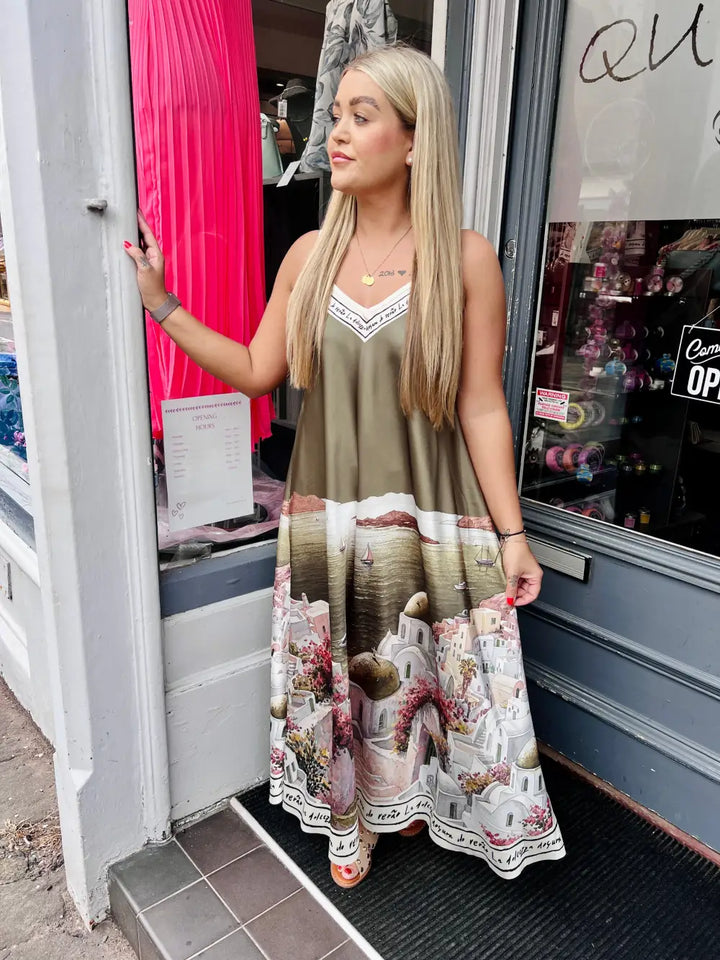 Santorini Maxi Dress KHAKI
