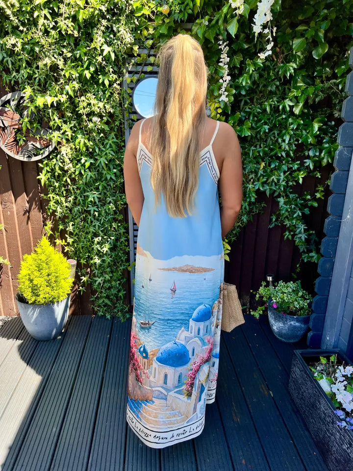 Santorini Maxi Dress LIGHT BLUE