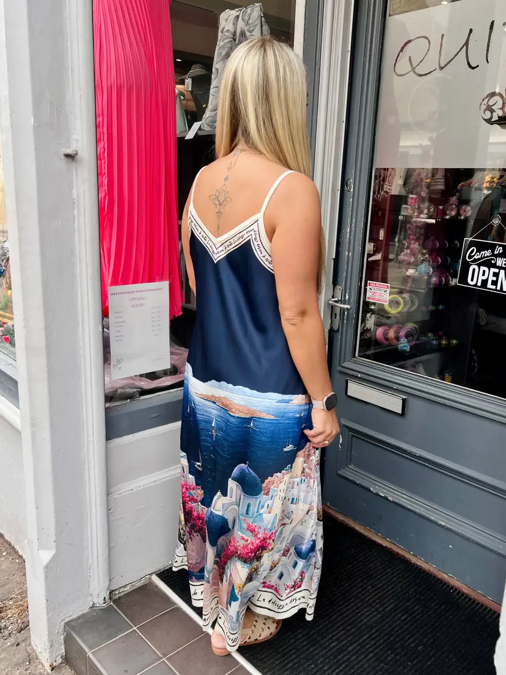 Santorini Maxi Dress NAVY