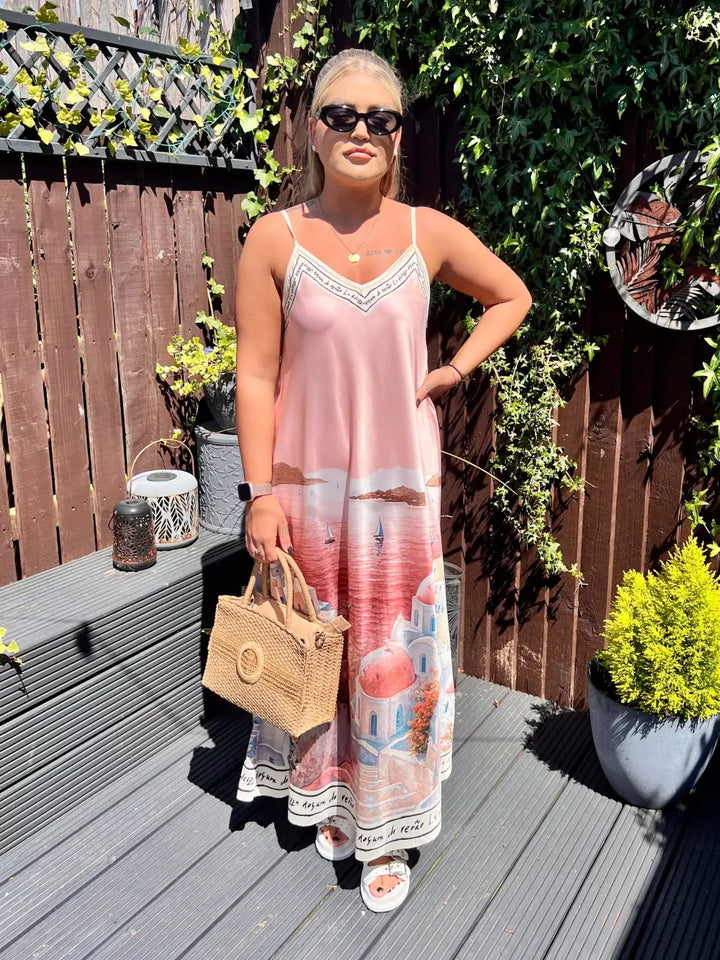 Santorini Maxi Dress PINK