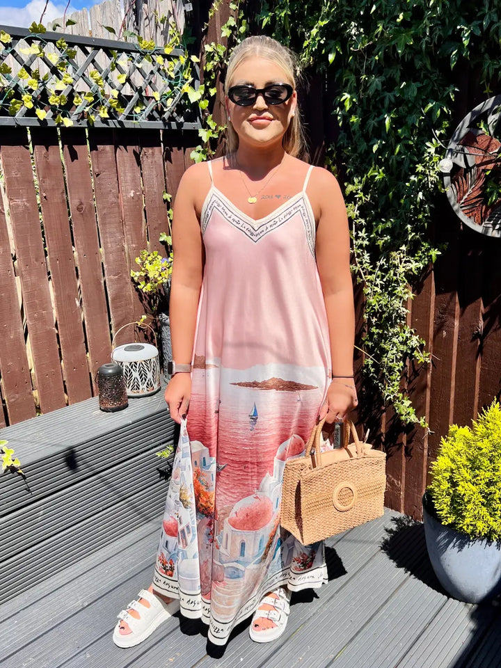 Santorini Maxi Dress PINK