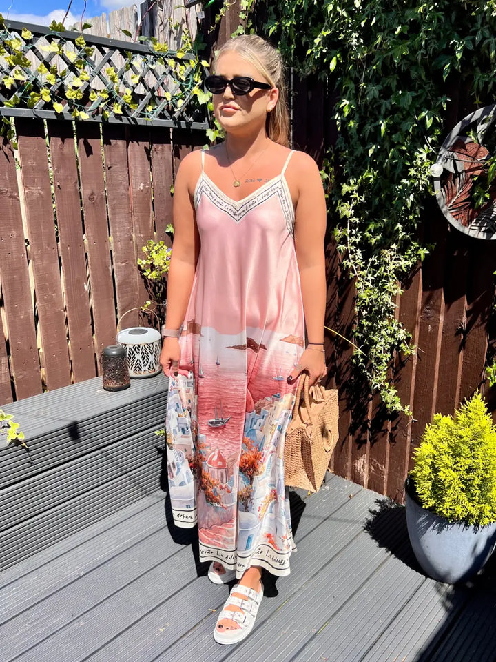 Santorini Maxi Dress PINK