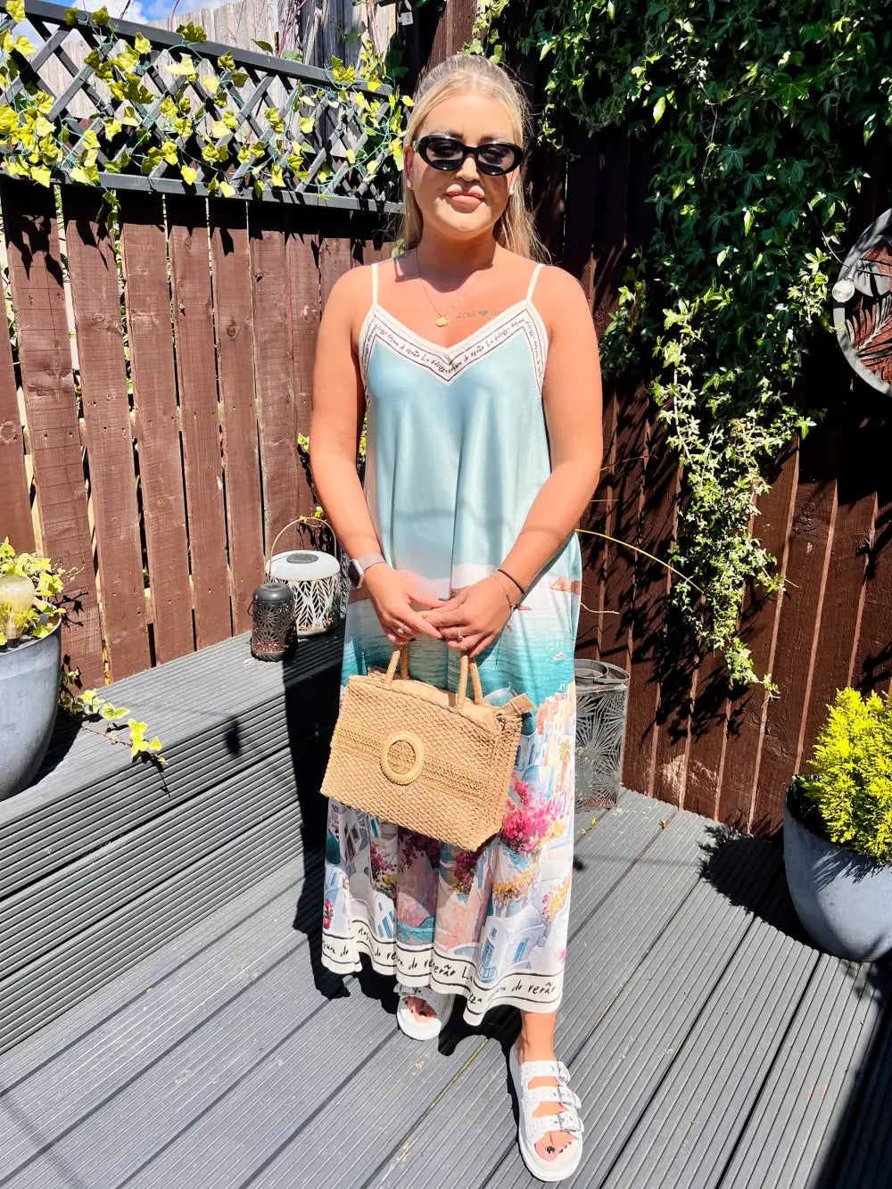Santorini Maxi Dress TURQUOISE