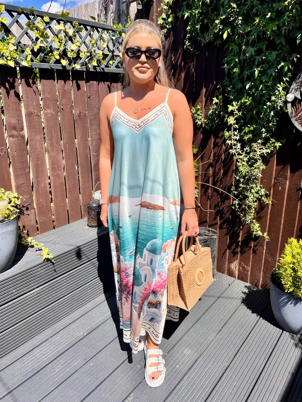 Santorini Maxi Dress TURQUOISE